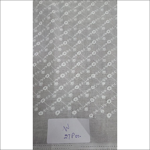 Mens Kurta Schiffli Work Fabric