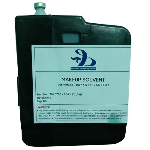 Makeup Solvent Black Inkjet - Black Ink for Inkjet Printers | Easy Installation, Clear Codes, Premium Quality