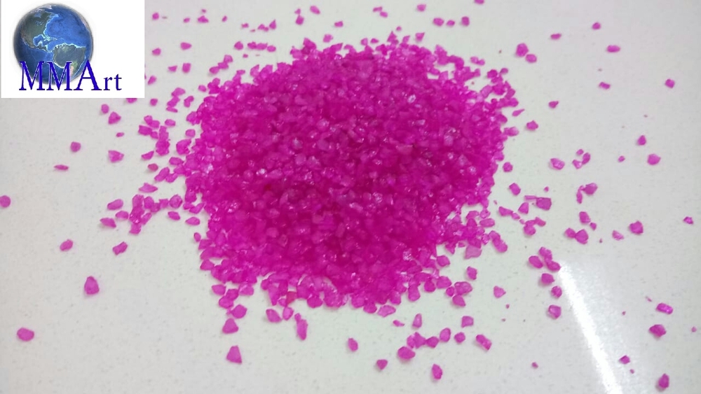 Competitive Price Waterproof Fuchsia Colored Natural Crystal Clear Silica Sand For Decoration Purpose