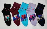 Ladies Ankle Socks - Color: Multicolor
