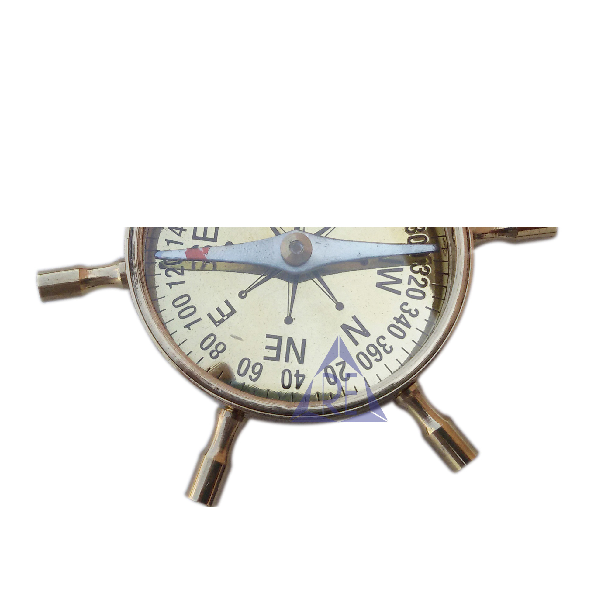 Nautical Brass Wheel Compass