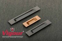 New Concealed Sliding Handle For Wardrobe And Drawer Vch-124 - Stainless Steel, 96 To 288 Mm, Golden & Silver Finish, Lever Handle Design