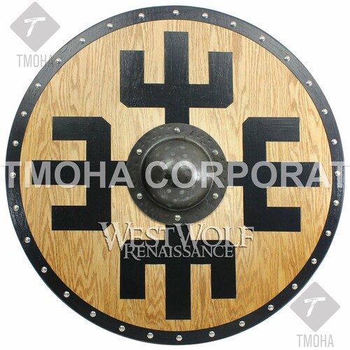 Medieval Shield / Round Shield / Greek Shield / Decorative Shield / Wooden Shield / Armor Shield / Handmade Shield / Decorative Shield MS0247