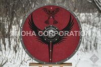 Medieval Shield / Round Shield / Greek Shield / Decorative Shield / Wooden Shield / Armor Shield / Handmade Shield / Decorative Shield MS0248