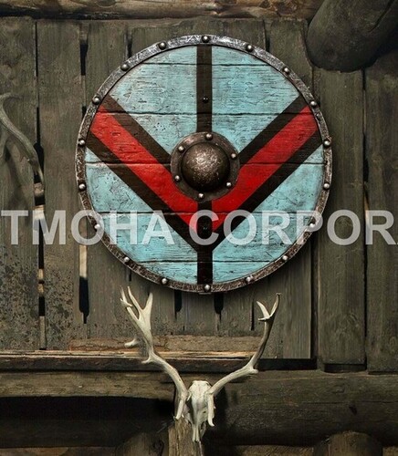 Medieval Shield / Round Shield / Greek Shield / Decorative Shield / Wooden Shield / Armor Shield / Handmade Shield / Decorative Shield MS0260