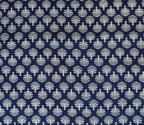 Floral Cotton Hand Block Printed Fabric