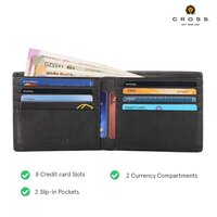 Black Men's Wallet with Card Compartment
