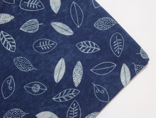 Indigo Dabu Floral Block Print Fabric