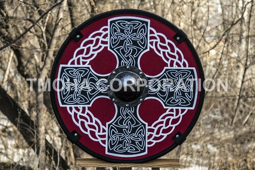 Medieval Shield / Round Shield / Greek Shield / Decorative Shield / Wooden Shield / Armor Shield / Handmade Shield / Decorative Shield MS0265