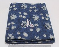 Sanganeri Bagru Indigo Blue Vegetable Color Hand Block Print Cotton Fabric