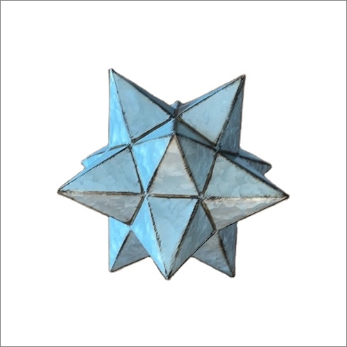 Galvanized Star Shaped Decorative Sphere Material Tin Box Star