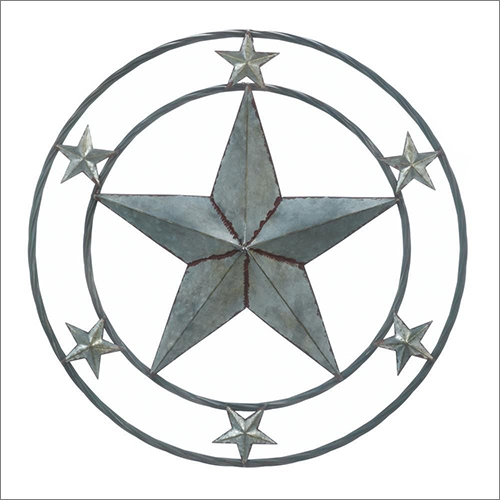 Galvanized Star Wall Decor Metal Star