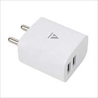 Vt11a Mobile Adaptor With Cable - High-quality Pvc Material, 220v Input Voltage, 2.4a Output Power | 3x Faster Charging, Multi-protection System