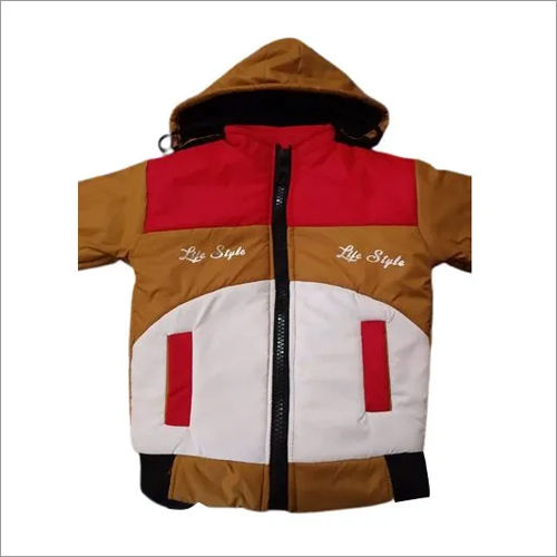 Washable Boys Printed Winter Jacket