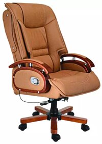 Leatherette Brown CEO Chair