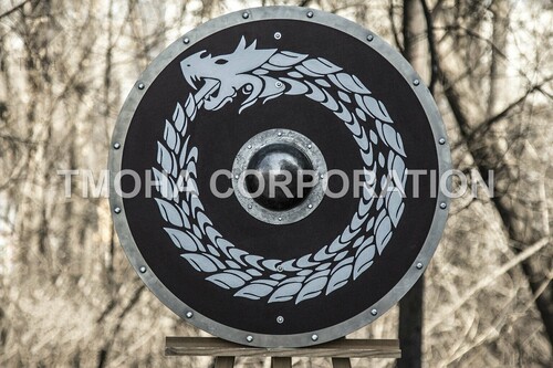 Medieval Shield / Round Shield / Greek Shield / Decorative Shield / Wooden Shield / Armor Shield / Handmade Shield / Decorative Shield MS0271