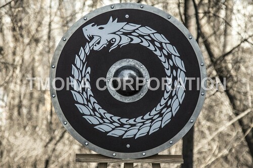Medieval Shield / Round Shield / Greek Shield / Decorative Shield / Wooden Shield / Armor Shield / Handmade Shield / Decorative Shield MS0271