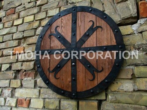 Medieval Shield / Round Shield / Greek Shield / Decorative Shield / Wooden Shield / Armor Shield / Handmade Shield / Decorative Shield MS0276