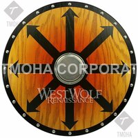 Medieval Shield / Round Shield / Greek Shield / Decorative Shield / Wooden Shield / Armor Shield / Handmade Shield / Decorative Shield MS0277