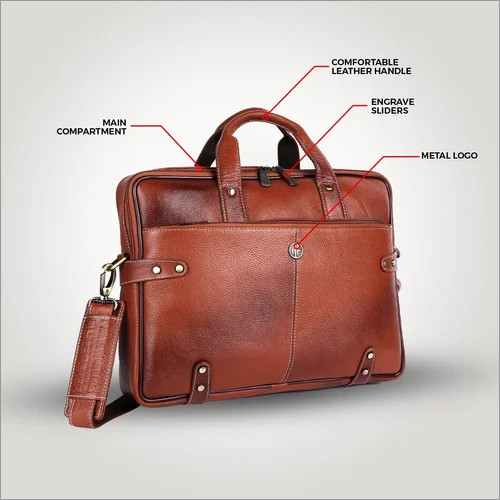 Hammonds Flycatcher Brown Leather Office Bag