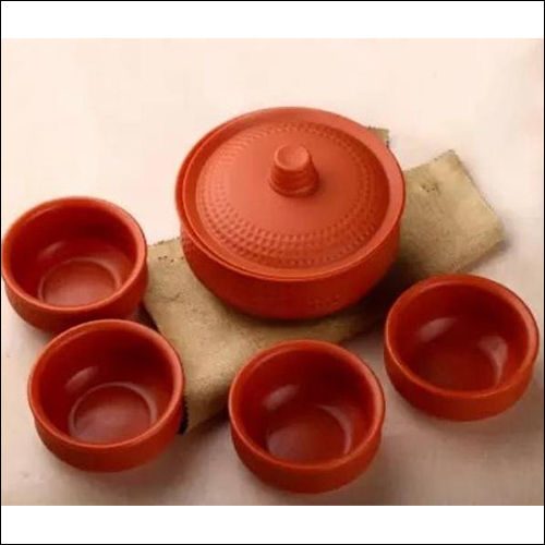 Red Handi Shape Kitchen Unbreakable Container With Lid Set