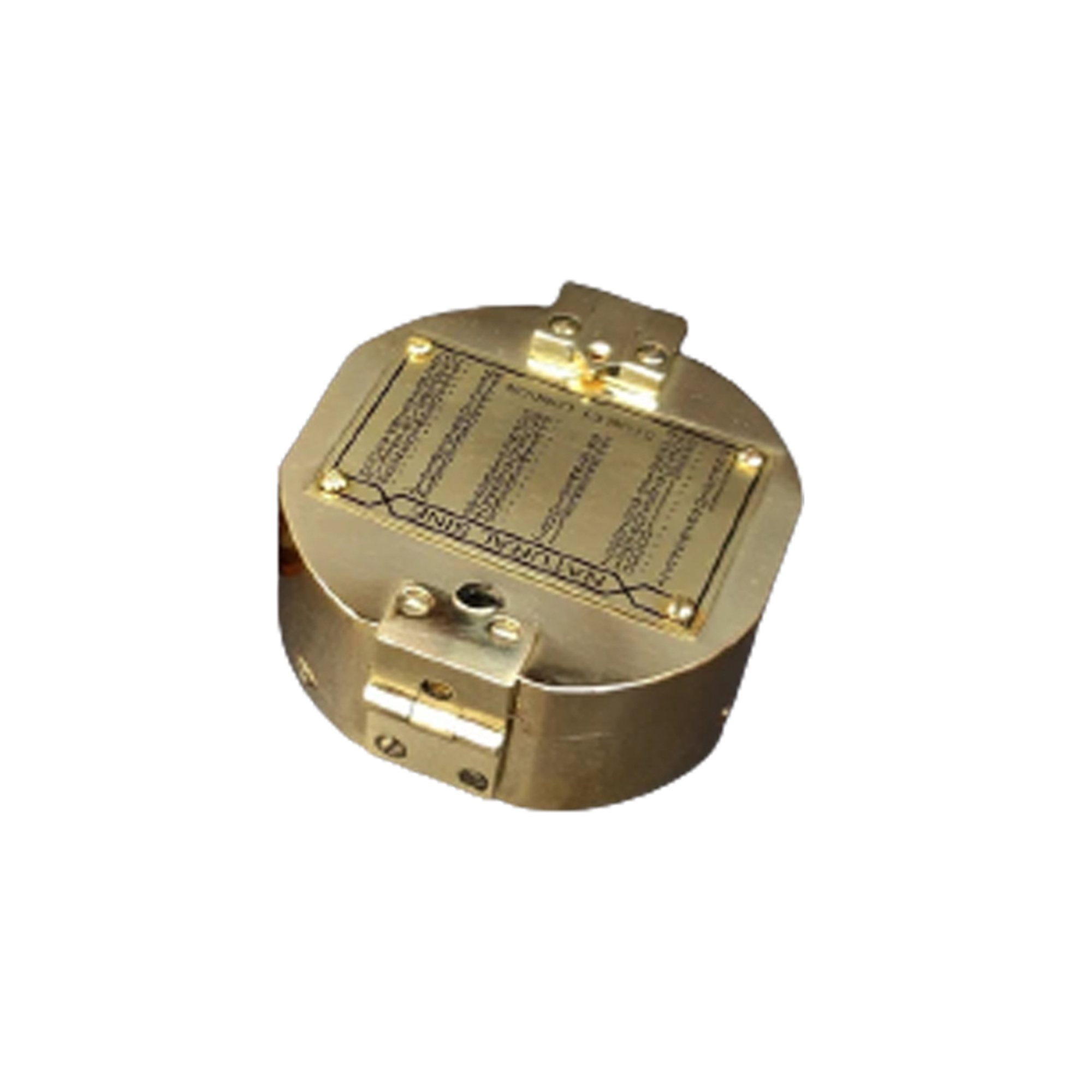 Nautical Brass Brunton Compass with wooden box