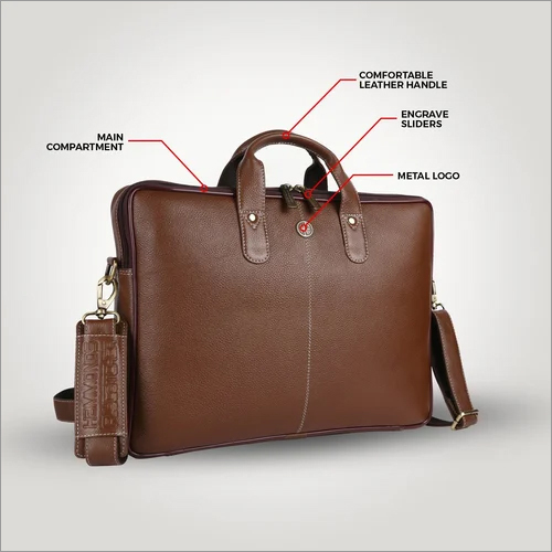 Hammonds Flycatcher - Genuine Leather Shoulder Bag, 42x9x30 cm, Brown - 1 Year Warranty, Ideal for Men