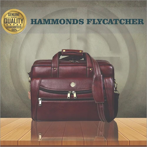 LB166 Brown Leather 15.6 Inch Laptop Messenger Bag