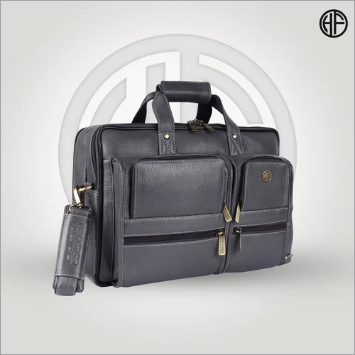 Hammonds Flycatcher - Leather, 41x15x29 cm | Gray, Stylish Shoulder Bag for Men