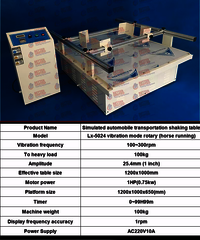 LED Simulation Transport Vibration Tester Price