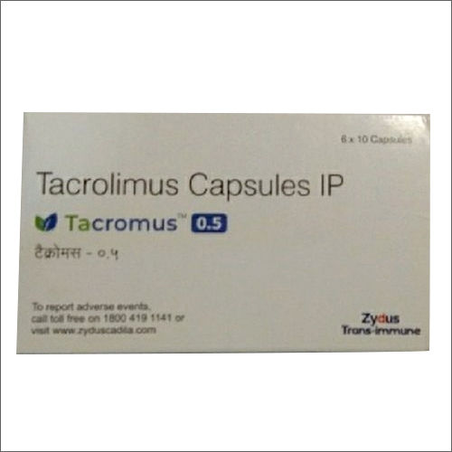 Tacromus 0.5 Mg Capsule Recommended For: Prevention Of Organ Rejection In Transplant Patients