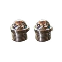 Cp Plug - Brass, 1/2" Size, Silver Color | Male-threaded, Corrosion Resistant, Leakage Proof, Chrome Plated, 25 Grams, Short Pipe Design