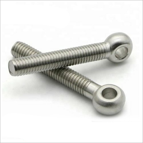 Stainless Steel Swing Eye Bolt - Size M-8 TO M-65, Length 40-1500mm | Grade 304-316-202, Grey Color, Polished Finish, Industrial Use