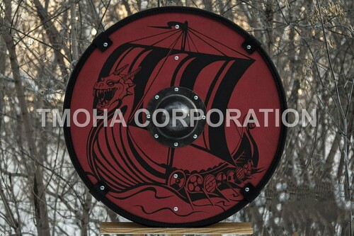 Medieval Shield / Round Shield / Greek Shield / Decorative Shield / Wooden Shield / Armor Shield / Handmade Shield / Decorative Shield MS0286