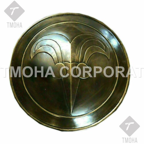Medieval Shield / Round Shield / Greek Shield / Decorative Shield / Wooden Shield / Armor Shield / Handmade Shield / Decorative Shield MS0301