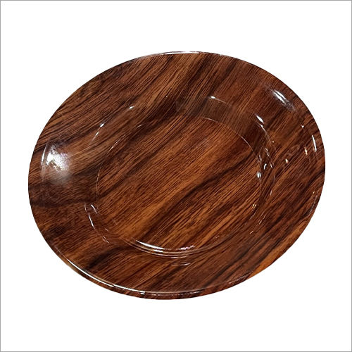 Brown Plastic Soup Plate