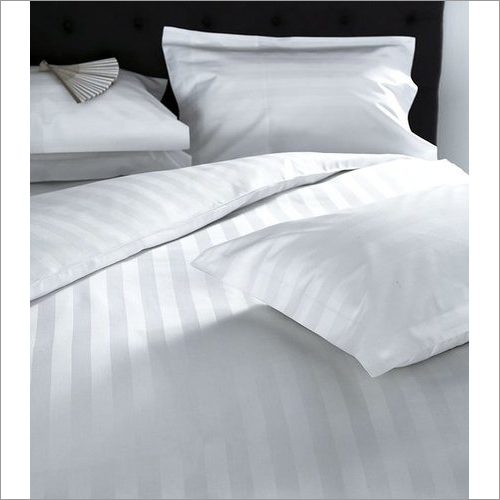 300TC White Stripe Bedsheet