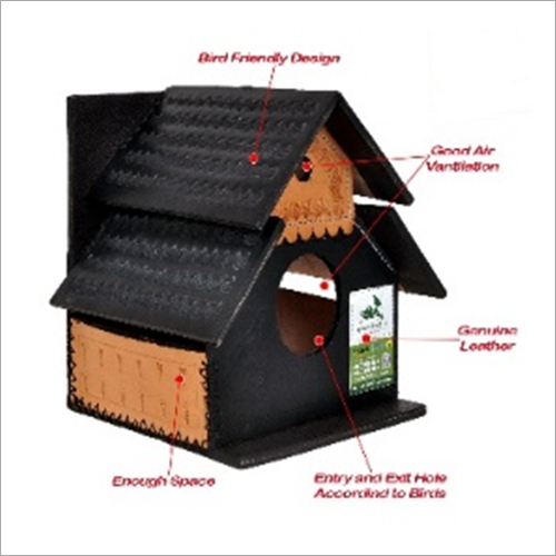 Brown Wrinckled Roof Bird House at Best Price in Kanpur M/S Tack Exim