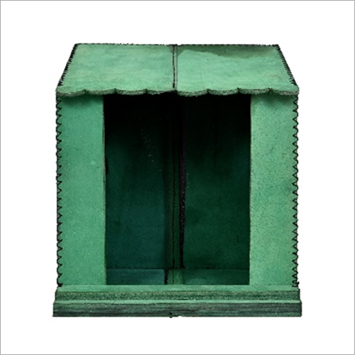 Pigeons Bird House - Natural Leather, 19x22x23 cm, Green | Precision Entrance for Medium Birds, Easy to Install, Polished Finish