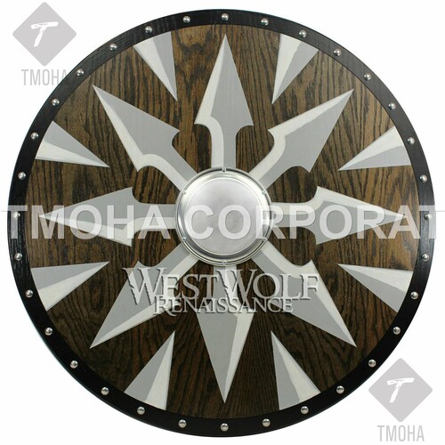 Medieval Shield / Round Shield / Greek Shield / Decorative Shield / Wooden Shield / Armor Shield / Handmade Shield / Decorative Shield MS0311