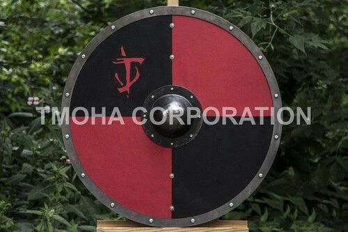 Iron Medieval Shield / Round Shield / Greek Shield / Decorative Shield / Wooden Shield / Armor Shield / Handmade Shield / Decorative Shield Ms0314