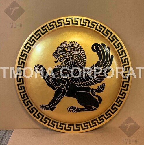 Medieval Shield / Round Shield / Greek Shield / Decorative Shield / Wooden Shield / Armor Shield / Handmade Shield / Decorative Shield MS0318