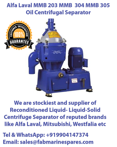 Alfa Laval MMB 203 MMB 304 MMB 305 Oil Centrifugal Separator