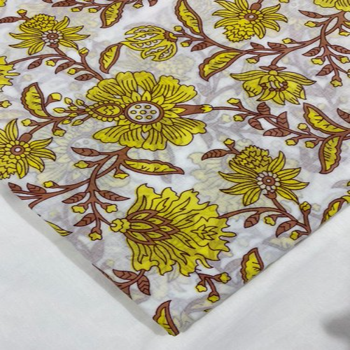 Jaipuri hand Block Printed cotton fabric