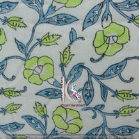 4 Kam Gad Gal Bagru Sanganeri Print 100% Cotton Fabric