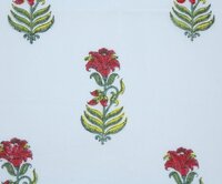 Floral Buta Hand Block Print Ethnic Cotton Fabric