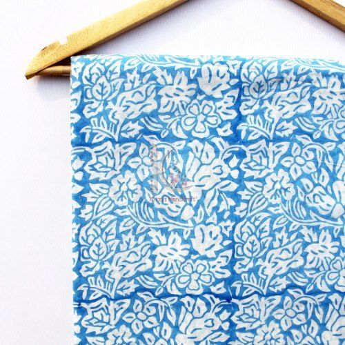 Hand block cotton bagru print fabric
