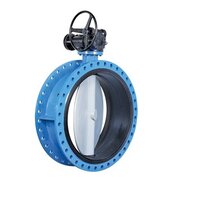 Flanged end butterfly valve