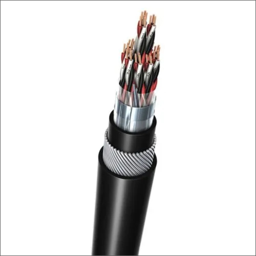 PVC LT Cable - PVC Material, 50 Meter Length, Black Jacket, 3 Core Copper Stranding, 415 Volt Voltage Rating, Armoured for Industrial Use