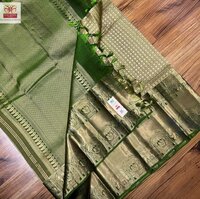 pure kanjivaram bridal new pasted colour saree